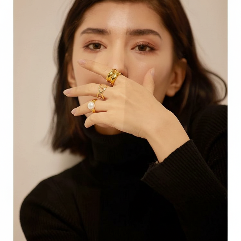 Bague or perle de culture Talia pour femme - Atelier des bijoux