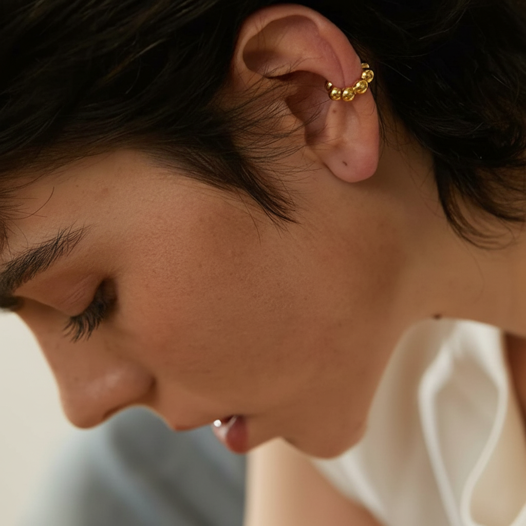 Ear cuff argent sterling 925 Andromède pour femme - Atelier des bijoux