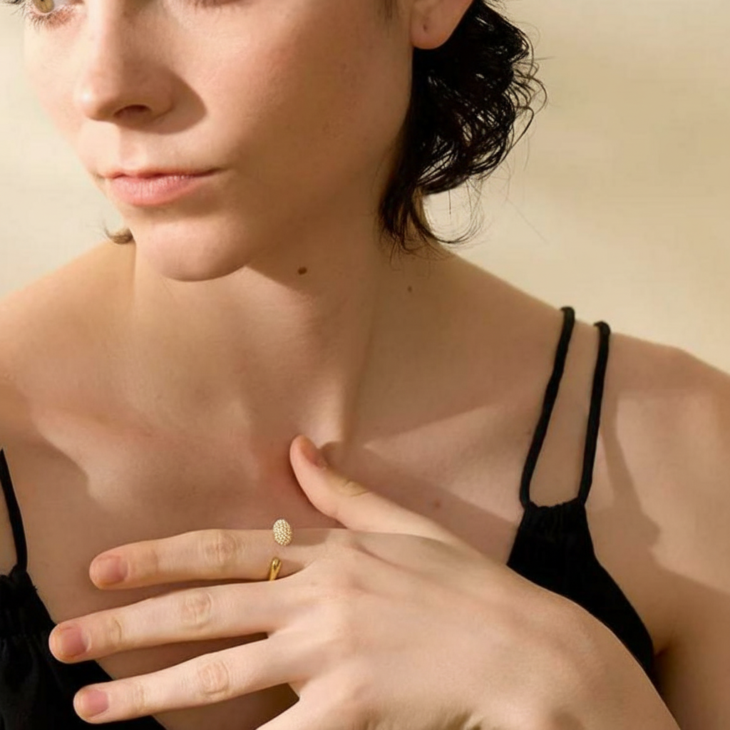 Bague perle fine plaqué or Océane pour femme - Atelier des bijoux