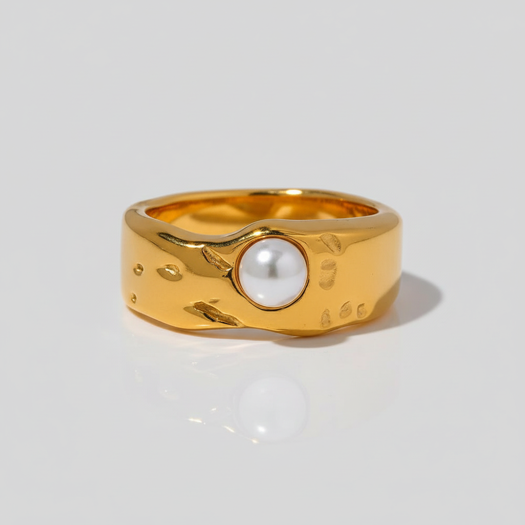 Bague en or avec perle Héléa pour femme - Atelier des bijoux - Or