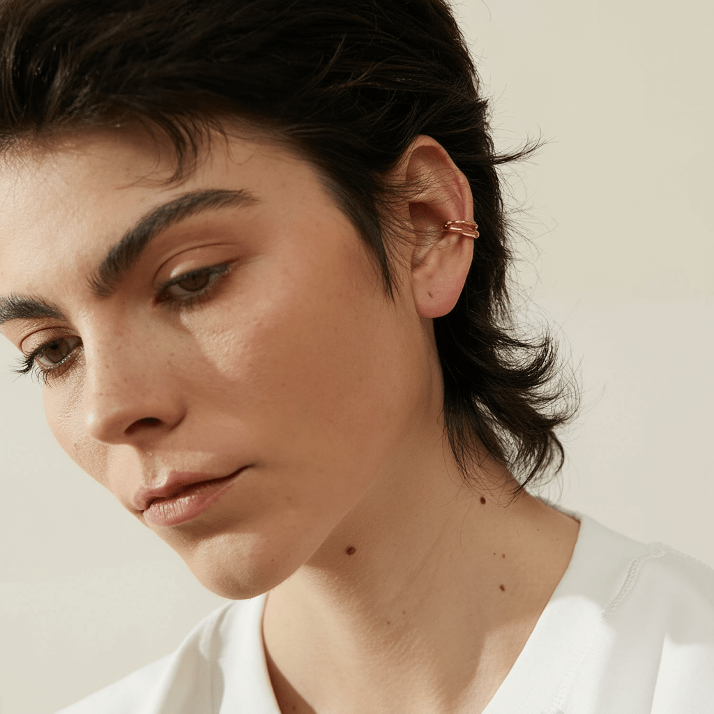 Ear cuff argent sterling 925 Iris - L'atelier des bijoux