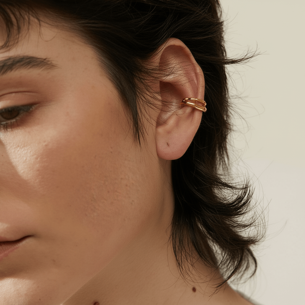 Ear cuff argent sterling 925 Iris - L'atelier des bijoux