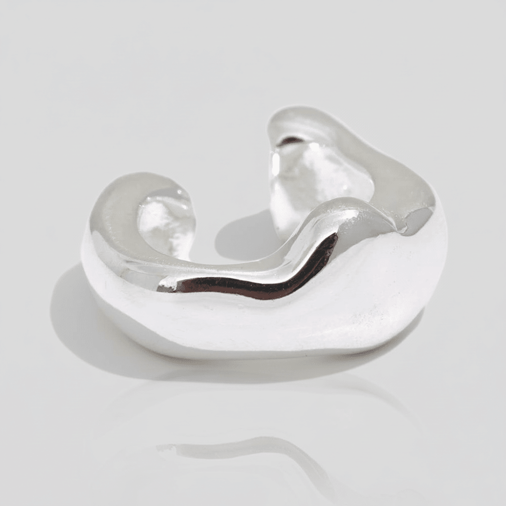 Ear cuff argent sterling 925 Selene - L'atelier des bijoux