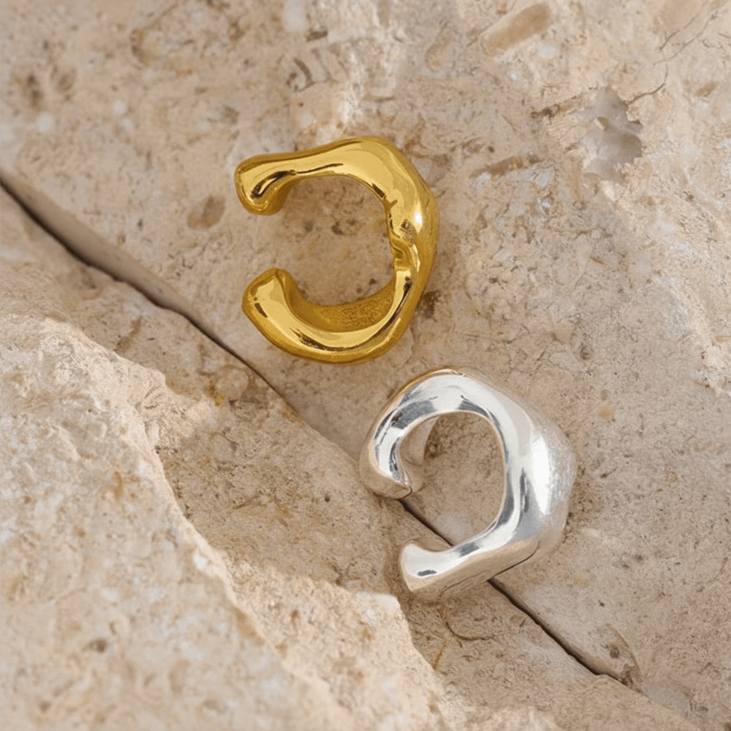 Ear cuff argent sterling 925 Selene - L'atelier des bijoux