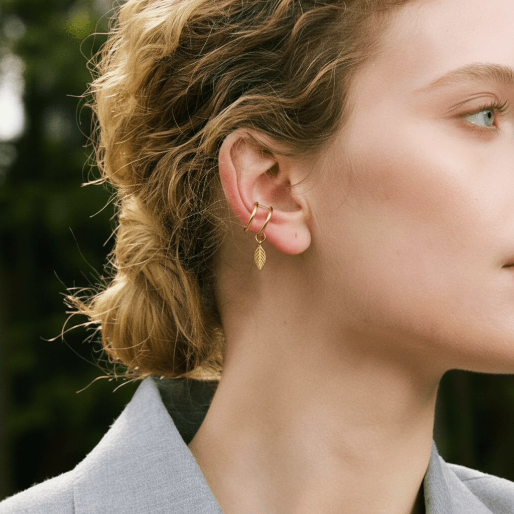Earcuff Little leaf - L'atelier des bijoux