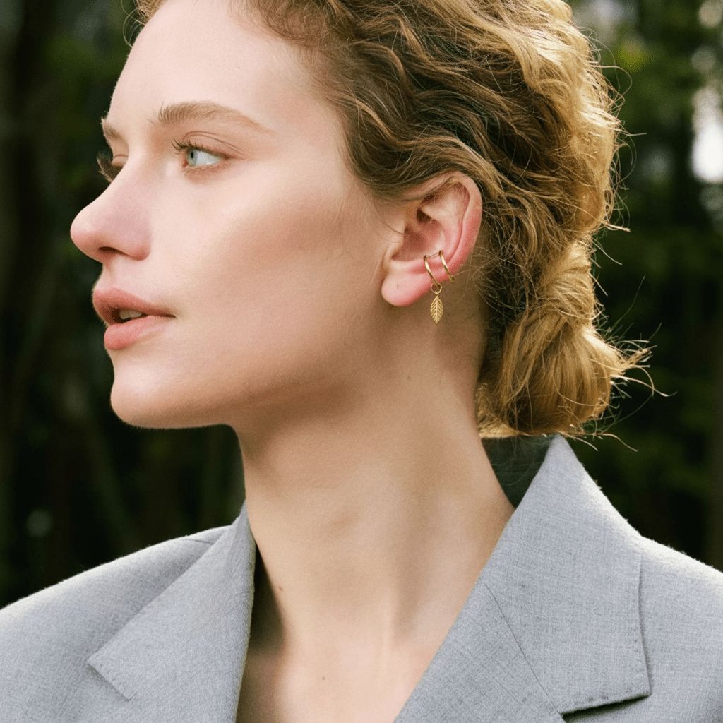 Earcuff Little leaf - L'atelier des bijoux